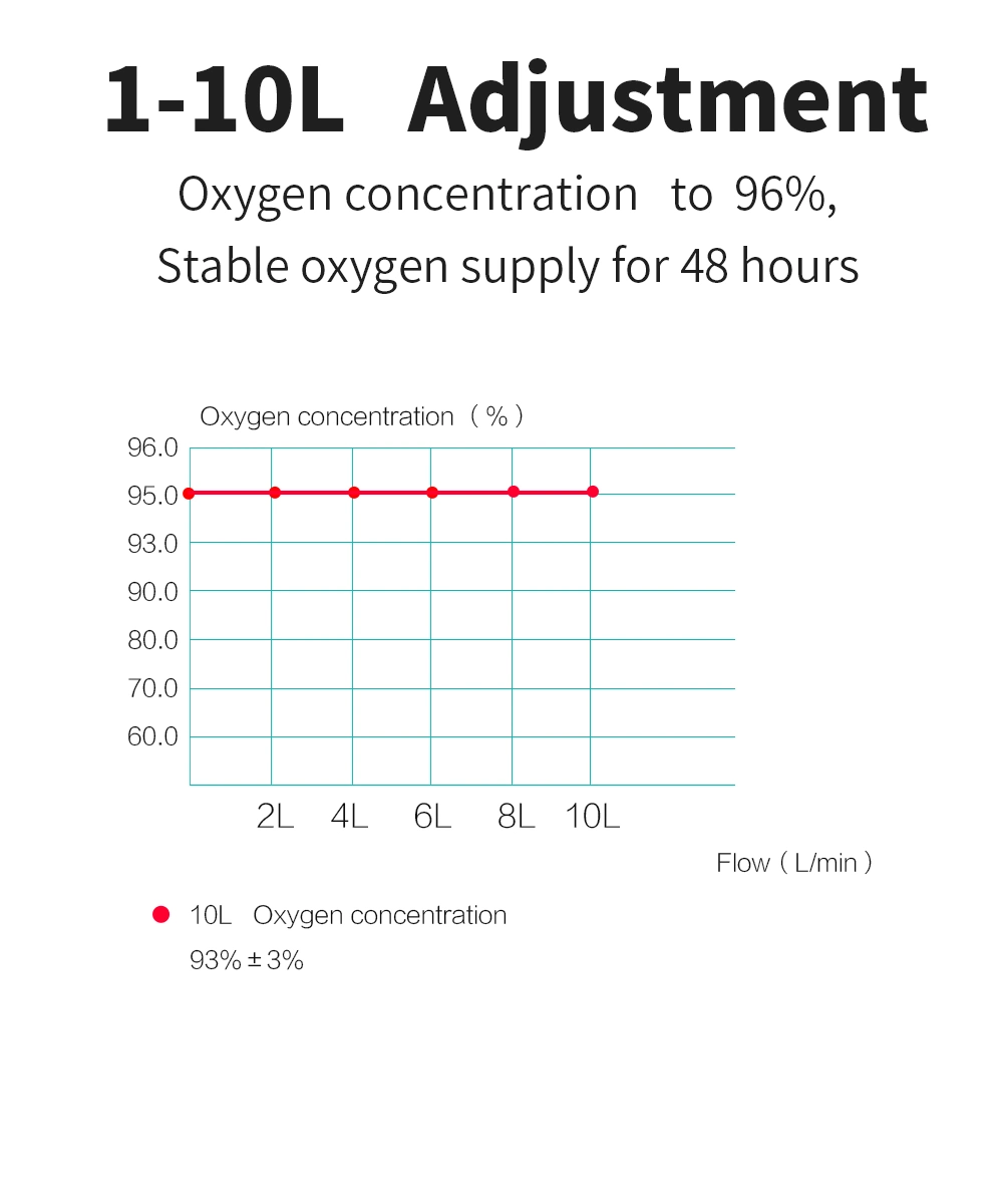 10L Home Use Medical Portable Oxygen Generator Price Factory Sale Portable Oxygen Concentrator Double Flow